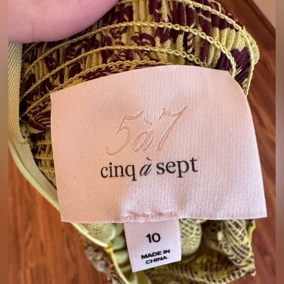 Cinq A Sept Paisley Print Dress - Picture 4 of 4